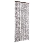 Zanzariera Marrone e Beige 90x220 cm Ciniglia