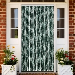Zanzariera Verde e Bianco 100x220 cm Ciniglia