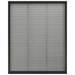 Zanzariera Plissettata Finestre in Alluminio Antracite 80x100cm