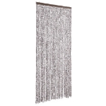 Tenda Antimosche Marrone e Beige 100x200 cm in Ciniglia