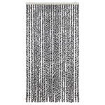 Tenda Antimosche Grigia Nera e Bianca 100x230 cm in Ciniglia