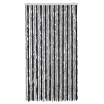 Tenda Antimosche Grigia e Nera 100x230 cm in Ciniglia