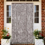 Tenda Antimosche Marrone e Bianca 118x220 cm in Ciniglia