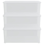 Contenitori in Plastica 3 pz 10 L Impilabili