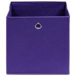 Scatole Portaoggetti 10pz Viola 32x32x32 cm Tessuto