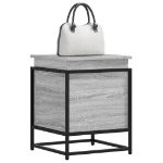 Contenitore con Coperchio Grigio Sonoma 40x40x51,5cm Truciolato