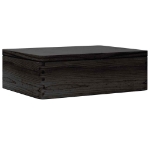 Scatola in Legno con Coperchio Nero 40x30x13cm in Legno di Pino