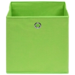 Scatole Portaoggetti 10pz Verdi 32x32x32 cm Tessuto