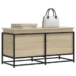 Contenitore con Coperchio Rovere Sonoma 100x40x51,5 Truciolato