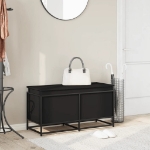 Contenitore con Coperchio Nero 100x40x51,5 cm in Truciolato