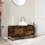 Contenitore con Coperchio Rovere Fumo 100x40x51,5cm Truciolato