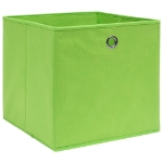 Contenitori 10 pz in Tessuto non Tessuto 28x28x28 cm Verde