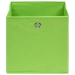 Contenitori 10 pz in Tessuto non Tessuto 28x28x28 cm Verde