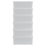 Contenitori in Plastica 6 pz 10 L Impilabili