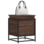 Contenitore con Coperchio Rovere Marrone 40x40x51,5 Truciolato