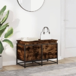 Contenitore con Coperchio Rovere Fumo 80x40x51,5cm Truciolato