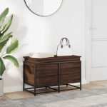 Contenitore con Coperchio Rovere Marrone 80x40x51,5 Truciolato