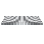 Tenda Retrattile Automatica Antracite e Bianco 450x300 cm