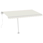 Tenda Automatica con Sensore Vento e LED 400x300 cm Crema