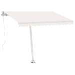 Tenda Automatica con Sensore Vento e LED 300x250 cm Crema