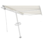 Tenda Automatica con Sensore Vento e LED 300x250 cm Crema