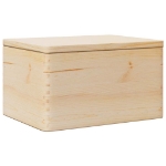 Scatola in Legno con Coperchio 40x30x23 cm Legno Massello Pino