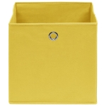 325225 Storage Boxes 10 pcs Non-woven Fabric 28x28x28 cm Yellow