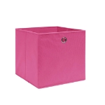 Contenitori 4 pz in Tessuto non Tessuto 28x28x28 cm Rosa