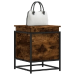Contenitore con Coperchio Rovere Fumo 40x40x51,5cm Truciolato