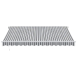 Tenda Sole Retrattile Automatica 400x300 cm Antracite e Bianco