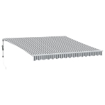 Tenda Retrattile Automatica LED Antracite e Bianco 400x300 cm