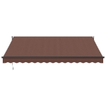 Tenda Sole Retrattile Manuale 400x300 cm Marrone