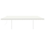 Tenda da Sole Automatica con Sensore Vento e LED 6x3,5 m Crema