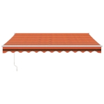 Tenda Sole Automatica Retrattile Arancione e Marrone 3x2,5 m