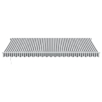Tenda Sole Retrattile Automatica 500x350 cm Antracite e Bianco