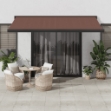 Tenda Sole Retrattile Manuale 400x300 cm Marrone