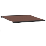 Tenda Sole Retrattile Manuale 400x300 cm Marrone