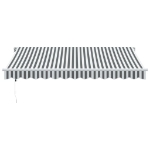 Tenda Retrattile Automatica Antracite e Bianco 350x250 cm