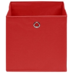 Contenitori 10 pz in Tessuto non Tessuto 28x28x28 cm Rosso