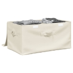 Scatola Portaoggetti in Tessuto 50x30x25 cm Crema