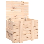 Contenitore Portaoggetti 58x40,5x42 cm Legno Massello di Pino