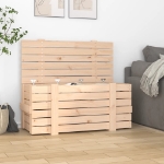 Contenitore Portaoggetti 91x40,5x42 cm Legno Massello di Pino