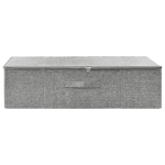 Scatola Portaoggetti in Tessuto 70x40x18 cm Grigio