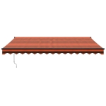 Tenda Sole Automatica Retrattile Arancione e Marrone 4x3 m