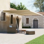 Tenda da Sole Autoportante Automatica 600x300 cm Crema