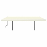 Tenda da Sole Automatica con Sensore Vento e LED 6x3,5 m Crema