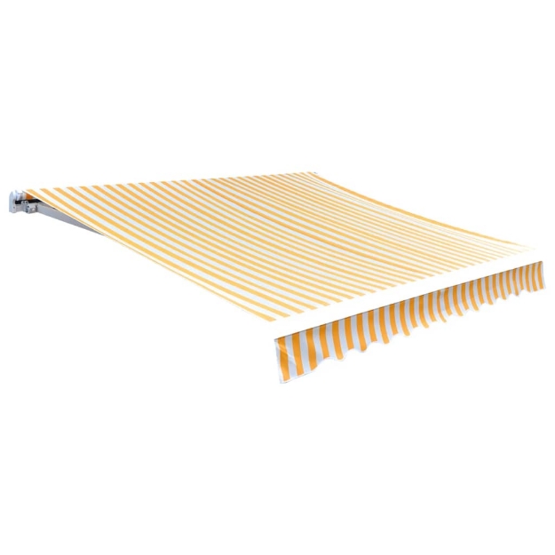 Tendone Parasole in Tela Arancione e Bianco 500x300 cm