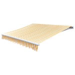 Tendone Parasole in Tela Arancione e Bianco 500x300 cm
