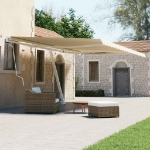 Tenda da Sole Autoportante Manuale 600x300 cm Crema