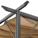 Pergola con Tetto Retrattile Talpa 3x3m in Acciaio 180 g/m²